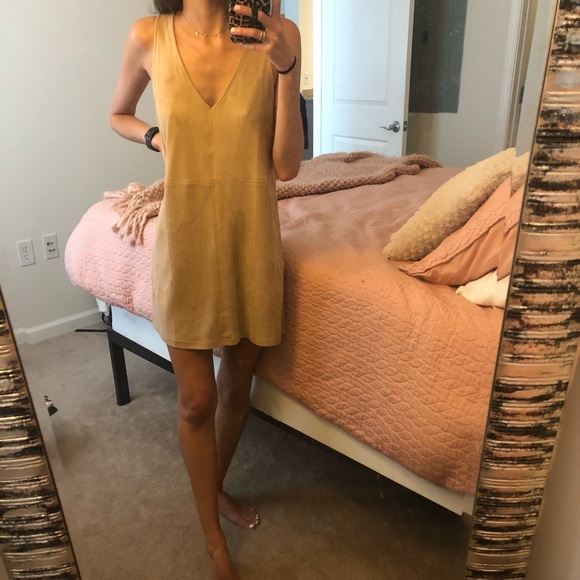 Tan suede dress - Picture 1 of 2